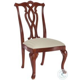 Cherry Grove Classic Antique Cherry Pierced Back Side Chair Set of 2