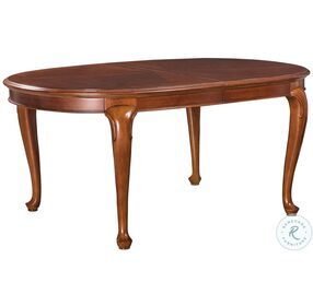 Cherry Grove Classic Antique Cherry Extendable Oval Leg Dining Table