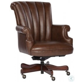 Special Reserve Coffee Leather Ribbed Back Executive Chair