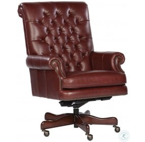 Special Reserve Merlot Leather Tufted Back Executive Chair
