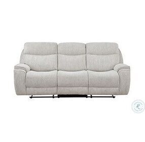 Lucerne White Power Reclining Sofa Power Headrest And Footrest
