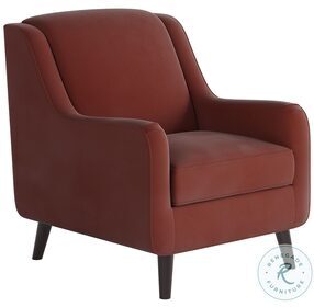 Bella Rouge Sloped Arm Accent Chair