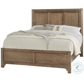 Cool Farmhouse Natural Queen Panel Bed