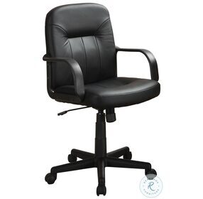 Minato Black Adjustable Office Chair