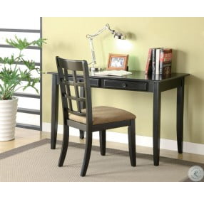 Newton Black 2 Piece Desk and Chair Set