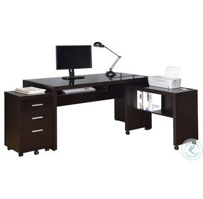 Skylar Cappuccino L Desk