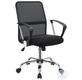 Gerta Black And Chrome Office Chair