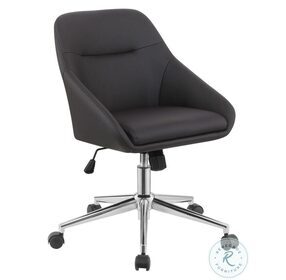 Jackman Brown Upholstered Office Chair