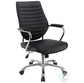 Chase Black And Chrome High Back Office Chair
