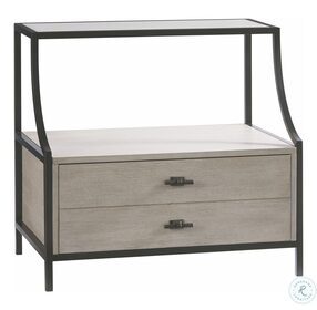 Midtown Flannel Stone Top Night Table
