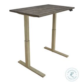 Myers Weathered Pine Adjustable Standing Desk