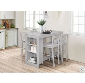 Tribeca Ash Grey Counter Height Dining Room Set