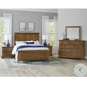 Lancaster County Amish Cherry Panel Bedroom Set