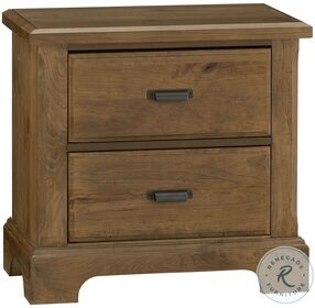 Lancaster County Amish Cherry 2 Drawer Nightstand
