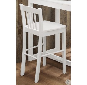 Tribeca Classic White Counter Height Stool Set of 2