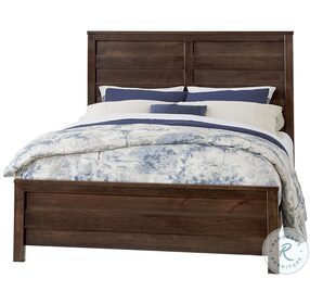 Lancaster County Amish Walnut Casual King Panel Bed