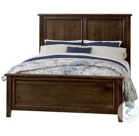 Lancaster County Amish Walnut Queen Panel Bed