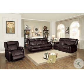 Jude Brown Double Reclining Living Room Set