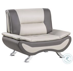 Veloce Beige And Gray Chair
