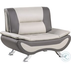 Veloce Beige And Gray Chair