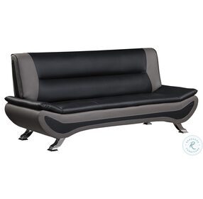 Veloce Black And Gray Sofa