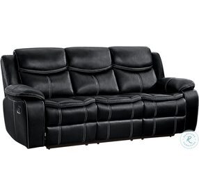 Bastrop Black Double Reclining Sofa