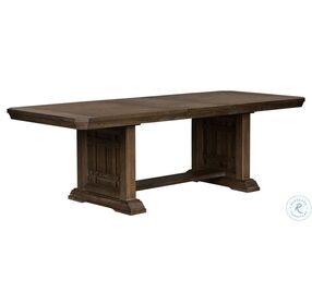 Artisan Prairie Wire Brushed Aged Oak 78" Extendable Dining Table