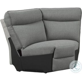 Maroni Two Tone Dark Gray Corner Seat