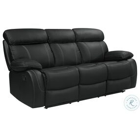 Pendu Black Double Reclining Sofa