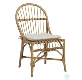 Coastal Living Sanibel Dover Natural Rattan Side Chair Set of 2
