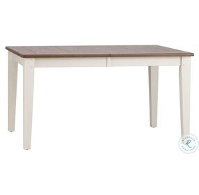Al Fresco III Driftwood And Sand Extendable Rectangular Leg Dining Table