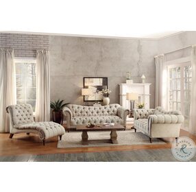 St. Claire Brown Fabric Living Room Set