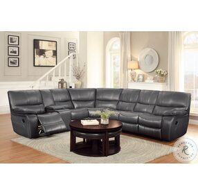 Pecos Gray Reclining RAF Sectional