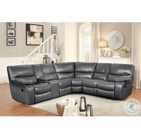 Pecos Gray Power Reclining Sectional