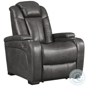 Turbulance Quarry Power Recliner with Adjustable Headrest