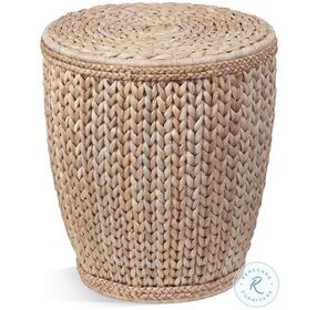 Caffey Natural Round End Table