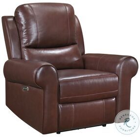 McCall Brown Power Recliner with Power Headrest