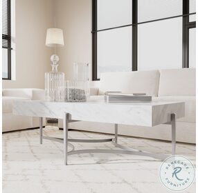 Masseria Gray And White Rectangular Occasional Table Set