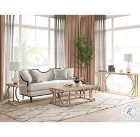 Intersect Beige And Gold Rectangular Occasional Table Set