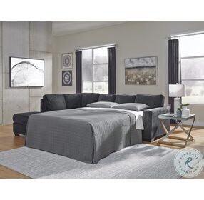 Altari Slate 2 Piece Sleeper Sectional with LAF Chaise