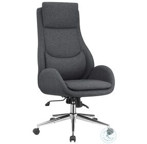 Cruz Grey And Chrome Office Chair