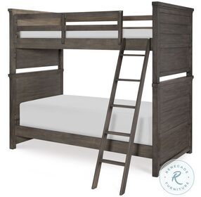 Bunkhouse Aged Barnwood Twin Over Twin Bunk Bed
