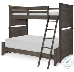 Bunkhouse Aged Barnwood Twin Over Full Bunk Bed
