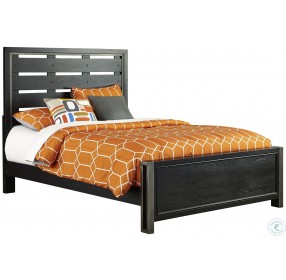 Graphite Twin Panel Bed