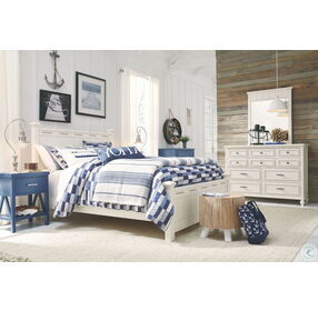 Lake House Pebble White Youth Low Poster Bedroom Set