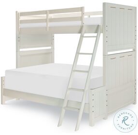 Lake House Pebble White Twin Over Full Bunk Bed