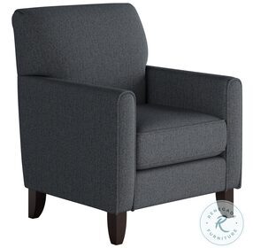 Truth or Dare Blue Navy Straight Arm Accent Chair