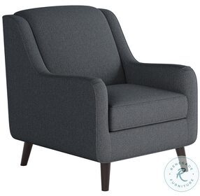 Truth or Dare Blue Navy Sloped Arm Accent Chair