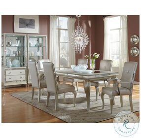 Hollywood Loft Frost Extendable Dining Room Set