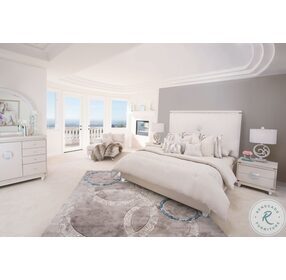Glimmering Heights Ivory Upholstered Panel Bedroom Set
